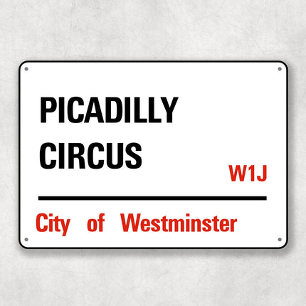 Picadilly Circus - City of Westminster, Street Sign, Picadilly Circus gift, Picadilly Circus Souvenir, Picadilly Circus Keepsake,
