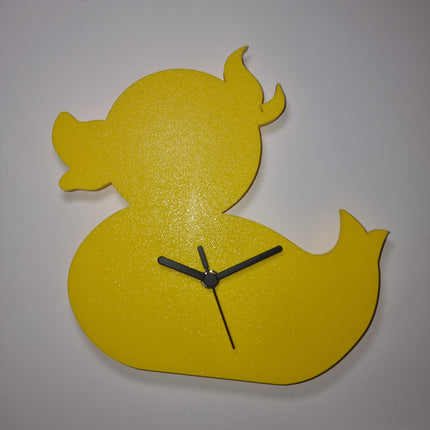 Rubber Duckie 3D Clock: Quacktastic Timepiece for Bath or Nursery