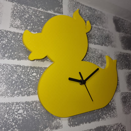 Rubber Duckie 3D Clock: Quacktastic Timepiece for Bath or Nursery