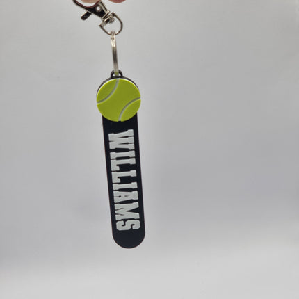 Personalised Tennis Keychain 