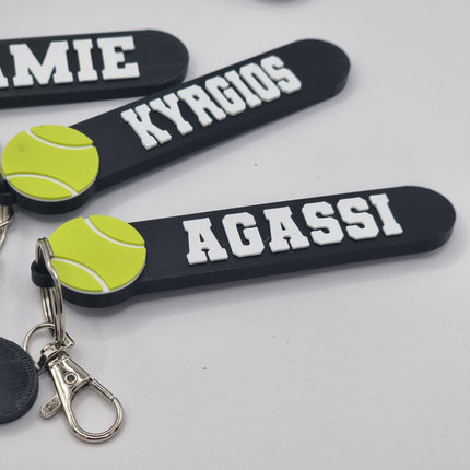 Personalised Tennis Keychain 