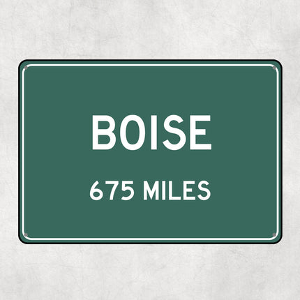 PERSONALIZED BOISE Sign, Boise City Distance Sign, City of Boise Gift, Boise Gifts, Boise Souvenir, Boise Signs