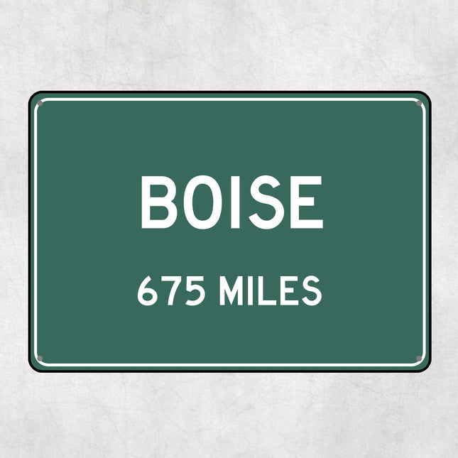 PERSONALIZED BOISE Sign, Boise City Distance Sign, City of Boise Gift, Boise Gifts, Boise Souvenir, Boise Signs