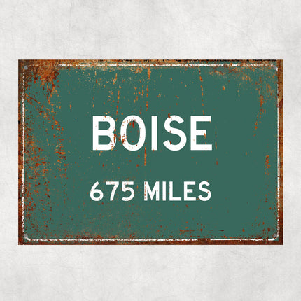 PERSONALIZED BOISE Sign, Boise City Distance Sign, City of Boise Gift, Boise Gifts, Boise Souvenir, Boise Signs