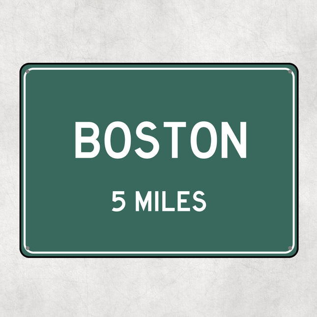 PERSONALIZED BOSTON Sign, Boston City Distance Sign, City of Boston Gift, Boston Gifts, Boston Souvenir, Boston Signs