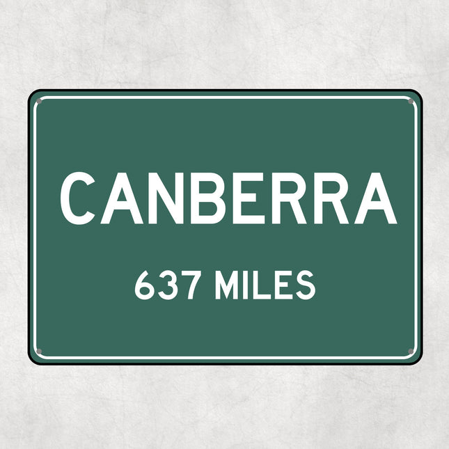 PERSONALIZED CANBERRA Sign, Canberra City Distance Sign, City of Canberra Gift, Canberra Gifts, Canberra Souvenir, Canberra Signs