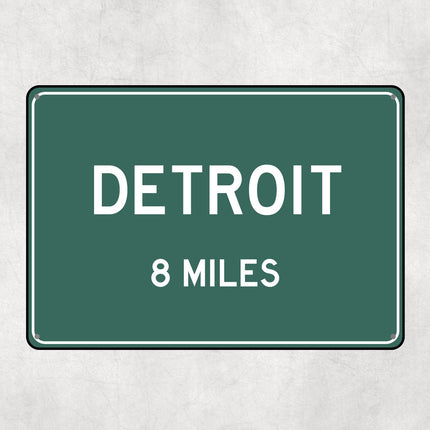 PERSONALIZED DETROIT Sign, Detroit City Distance Sign, City of Detroit Gift, Detroit Gifts, Detroit Souvenir, Detroit Signs