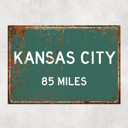PERSONALIZED KANSAS Sign, Kansas City Distance Sign, City of Kansas Gift, Kansas Gifts, Kansas Souvenir, Kansas Signs