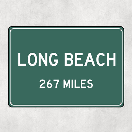 PERSONALIZED LONG BEACH Sign, Long Beach City Distance Sign, City of Long Beach Gift, Long Beach Gifts, Long Beach Souvenir,Long Beach Signs