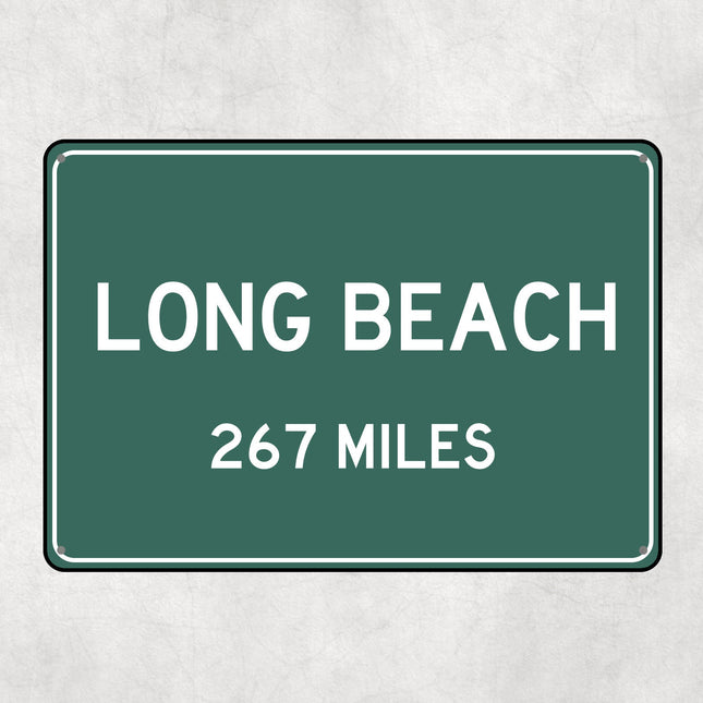 PERSONALIZED LONG BEACH Sign, Long Beach City Distance Sign, City of Long Beach Gift, Long Beach Gifts, Long Beach Souvenir,Long Beach Signs