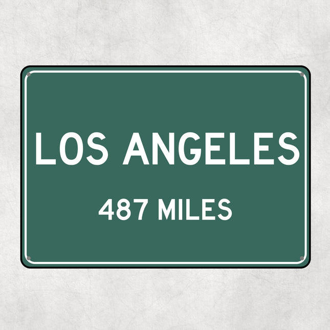 PERSONALIZED LOS ANGELES Sign, Los Angeles City Distance Sign, City of Los Angeles Gift, Los Angeles Gifts, Los Angeles Souvenir,Los Angeles