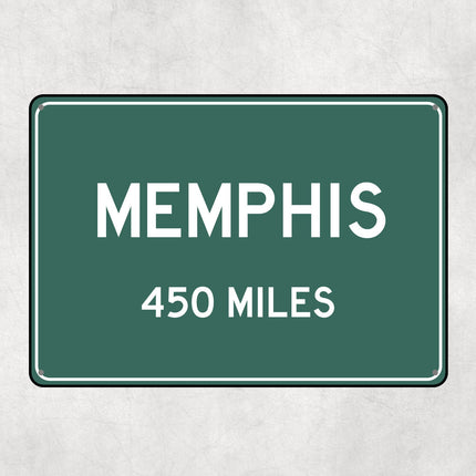 PERSONALIZED MEMPHIS Sign, Memphis City Distance Sign, City of Memphis Gift, Memphis Gifts, Memphis Souvenir, Memphis Signs