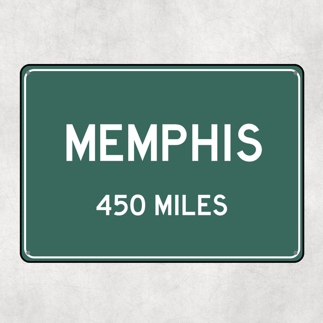 PERSONALIZED MEMPHIS Sign, Memphis City Distance Sign, City of Memphis Gift, Memphis Gifts, Memphis Souvenir, Memphis Signs