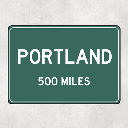 PERSONALIZED PORTLAND Sign, Portland City Distance Sign, City of Portland Gift, Portland Gifts, Portland Souvenir, Portland Signs