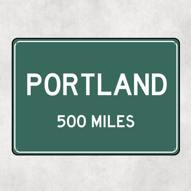 PERSONALIZED PORTLAND Sign, Portland City Distance Sign, City of Portland Gift, Portland Gifts, Portland Souvenir, Portland Signs