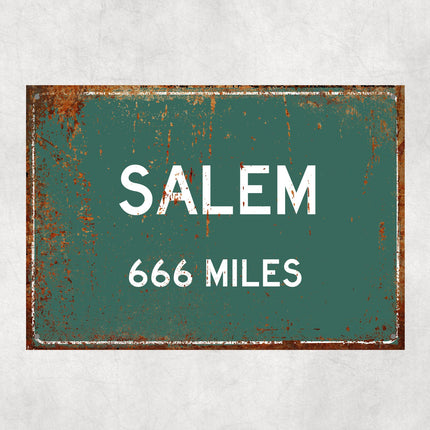 PERSONALIZED SALEM Sign, Salem City Distance Sign, City of Salem Gift, Salem Gifts, Salem Souvenir, Salem Signs