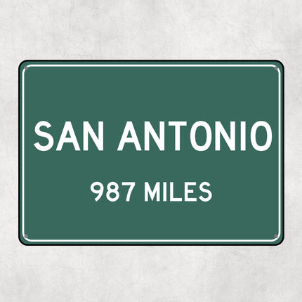 PERSONALIZED SAN ANTONIO Sign, San Antonio City Distance Sign, City of San Antonio Gift, San Antonio Gifts, San Antonio Souvenir