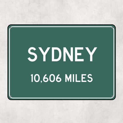 PERSONALIZED SYDNEY Sign, Sydney City Distance Sign, City of Sydney Gift, Sydney Gifts, Sydney Souvenir, Sydney Signs