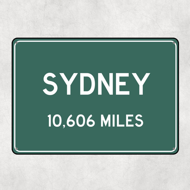PERSONALIZED SYDNEY Sign, Sydney City Distance Sign, City of Sydney Gift, Sydney Gifts, Sydney Souvenir, Sydney Signs