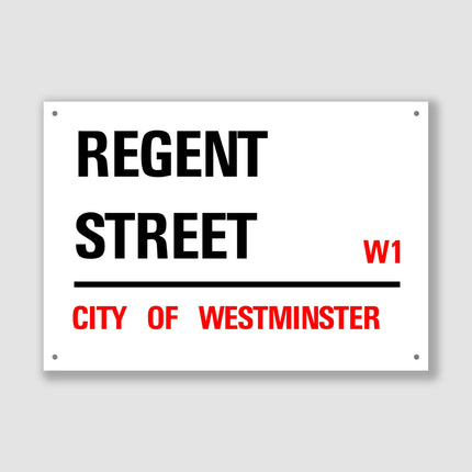 Regent Street - City of Westminster, Street Sign, Regent Street gift, Regent Street Souvenir, Regent Street Keepsake, London Gifts