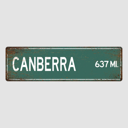 PERSONALIZED CANBERRA Sign, Canberra City Distance Sign, City of Canberra Gift, Canberra Gifts, Canberra Souvenir, Canberra Sign