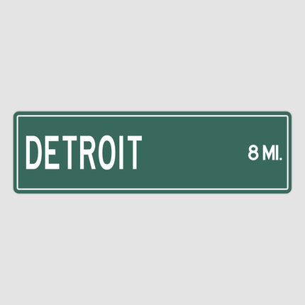 PERSONALIZED DETROIT Sign, Detroit City Distance Sign, City of Detroit Gift, Detroit Gifts, Detroit Souvenir, Detroit Sign
