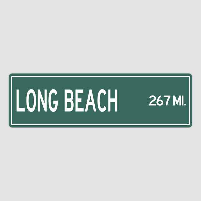 PERSONALIZED LONG BEACH Sign, Long Beach City Distance Sign, City of Long Beach Gift, Long Beach Gifts, Long Beach Souvenir, Long Beach Sign