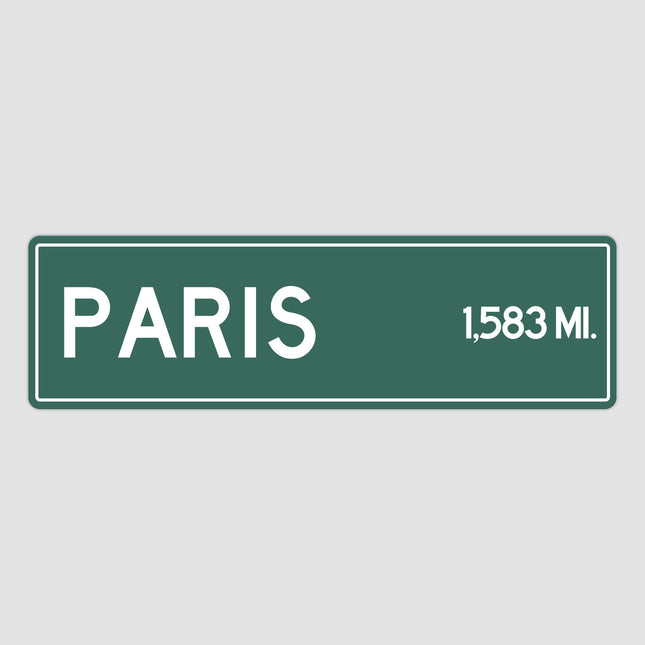 PERSONALIZED PARIS Sign, Paris City Distance Sign, City of Paris Gift, Paris Gifts, Paris Souvenir, Paris Sign
