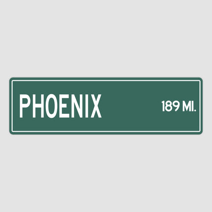 PERSONALIZED PHOENIX Sign, Phoenix City Distance Sign, City of Phoenix Gift, Phoenix Gifts, Phoenix Souvenir