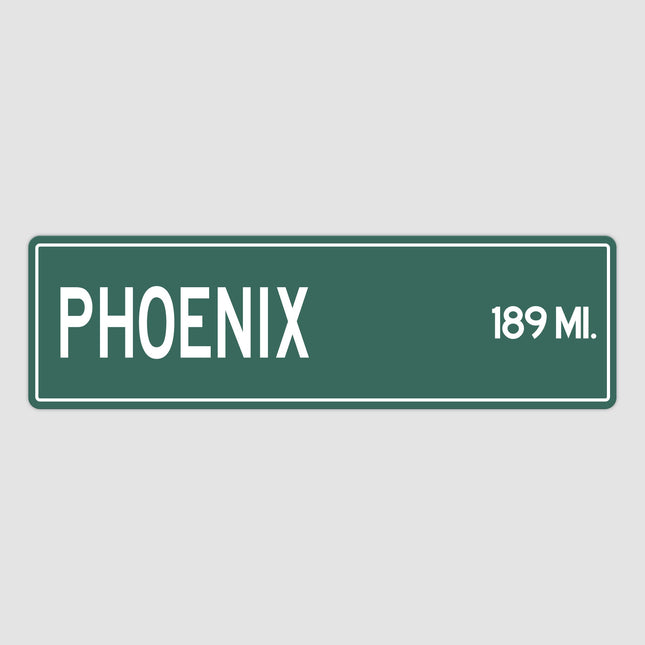 PERSONALIZED PHOENIX Sign, Phoenix City Distance Sign, City of Phoenix Gift, Phoenix Gifts, Phoenix Souvenir