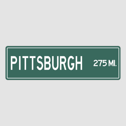 PERSONALIZED PITTSBURGH Sign, Pittsburgh City Distance Sign, City of Pittsburgh Gift, Pittsburgh Gifts, Pittsburgh Souvenir