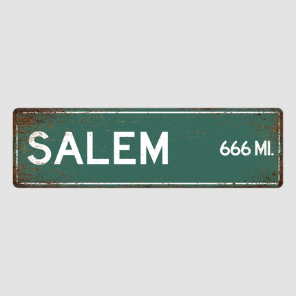 PERSONALIZED SALEM Sign, Salem City Distance Sign, City of Salem Gift, Salem Gifts, Salem Souvenir, Salem Signs