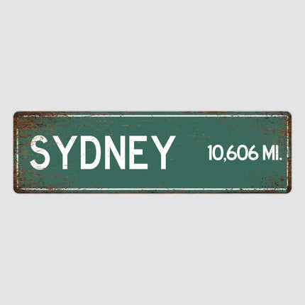PERSONALIZED SYDNEY Sign, Sydney City Distance Sign, City of Sydney Gift, Sydney Gifts, Sydney Souvenir, Sydney Signs