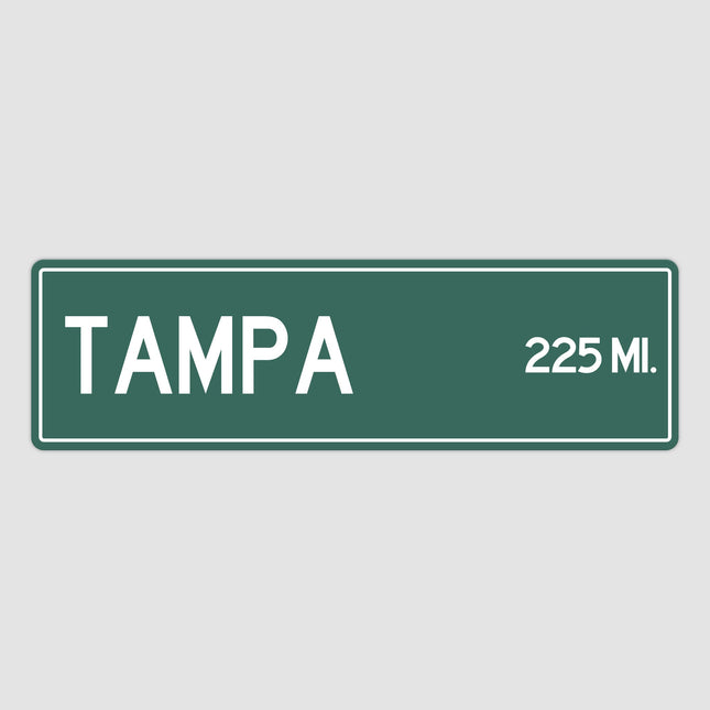 PERSONALIZED TAMPA Sign, Tampa City Distance Sign, City of Tampa Gift, Tampa Gifts, Tampa Souvenir