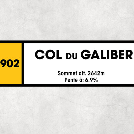 Col Du Galiber D902 - Vintage Style Tour de France Cycling Sign - Gift for Cyclist, cycling sign, metal sign, biking sign,