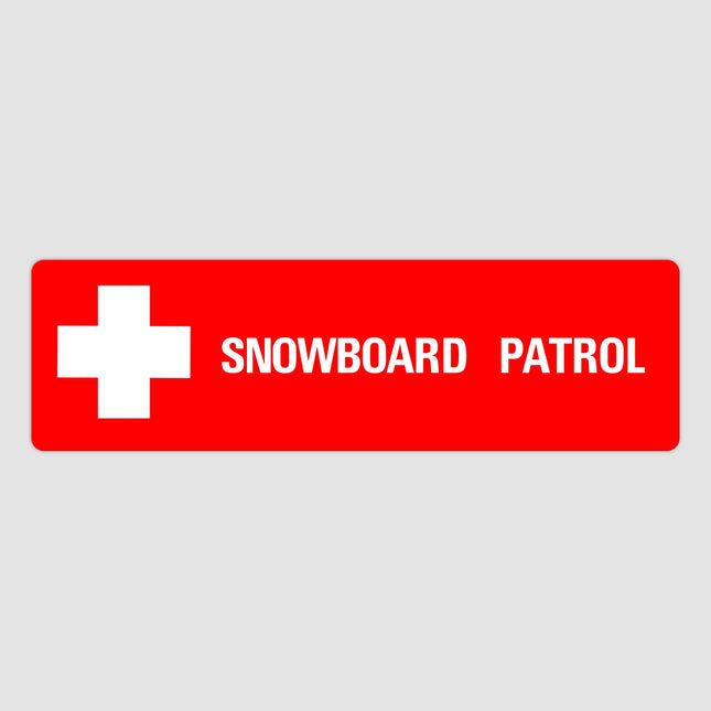 Snowboard Patrol - Snowboard Patrol Decor - Snowboard Patrol Sign - Medical Service Sign - Vintage Style Sign