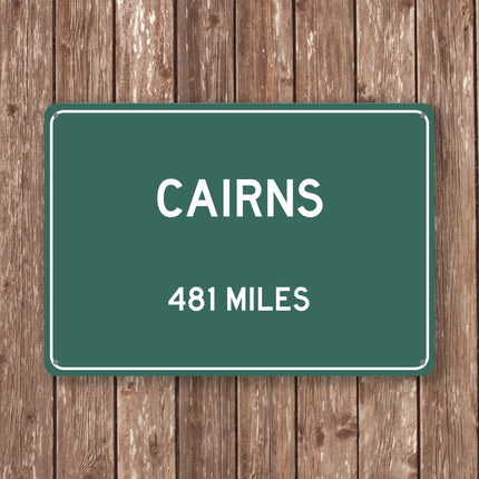 PERSONALIZED CAIRNS Sign, Cairns City Distance Sign, City of Cairns Gift, Cairns Gifts, Cairns Souvenir, Cairns Signs