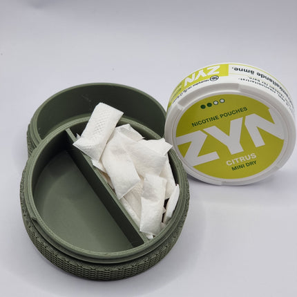 Pouch Keeper Tidy Stash - Divider Container: Keep Your Empty Nicotine and Zyn Pouches Neatly Organized | Holds 15 Full Pouches!