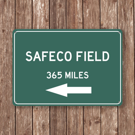 PERSONALIZED SAFECO FIELD Distance Sign, Safeco Field Sign, Safeco Field Miles, Seattle Sign, Seattle gift, Seattle Souvenir