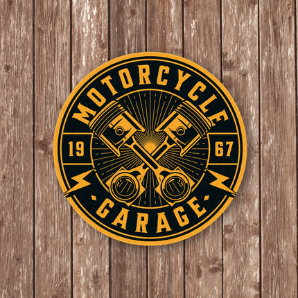 Motorcycle Garage Sign - Garage Decor - Motorcycle Sign - Motorbikes Decor - Vintage Style Sign