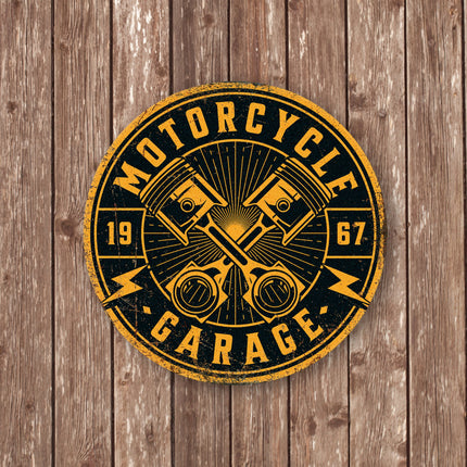 Motorcycle Garage Sign - Garage Decor - Motorcycle Sign - Motorbikes Decor - Vintage Style Sign
