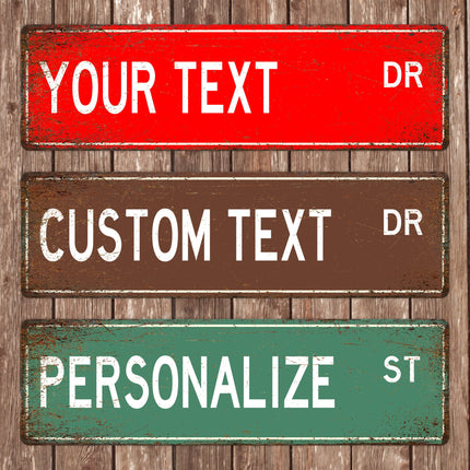 Custom Street Sign, Metal Street Sign, Personalized Street Sign, Make Your Own Street Sign, Custom Street Sign, Quality Metal Sign