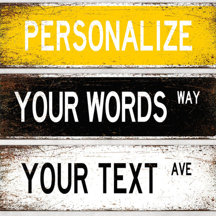 Custom Street Sign, Metal Street Sign, Personalized Street Sign, Make Your Own Street Sign, Custom Street Sign, Quality Metal Sign