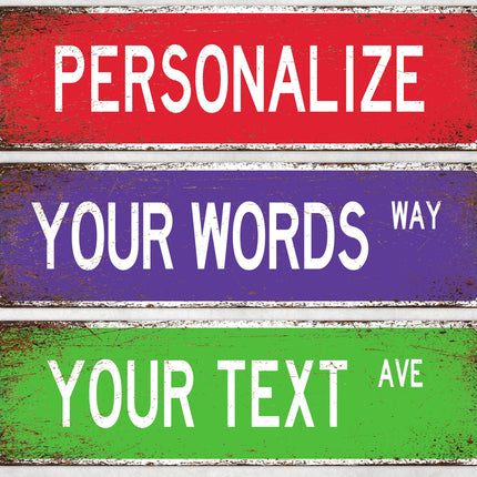 Custom Street Sign, Metal Street Sign, Personalized Street Sign, Make Your Own Street Sign, Custom Street Sign, Quality Metal Sign