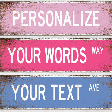 Custom Street Sign, Metal Street Sign, Personalized Street Sign, Make Your Own Street Sign, Custom Street Sign, Quality Metal Sign