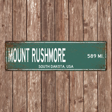PERSONALIZED MOUNT RUSHMORE Sign, Mount Rushmore Distance Sign, America Gift, South Dakota Gifts, Mount Rushmore Souvenir