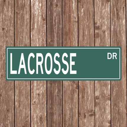 Custom Lacrosse Street Sign - Perfect Gift for Lacrosse Fans & Players - Lacrosse Signs, Lacrosse Gifts