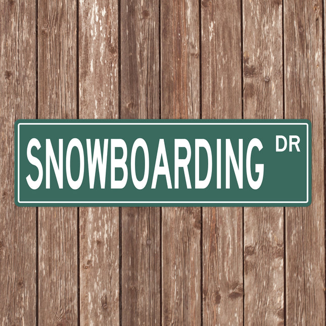 Custom Snowboarding Street Sign - Perfect Gift for Snowboarding Fans & Snowboarders - Snowboarders Signs, Snowboarders Gifts