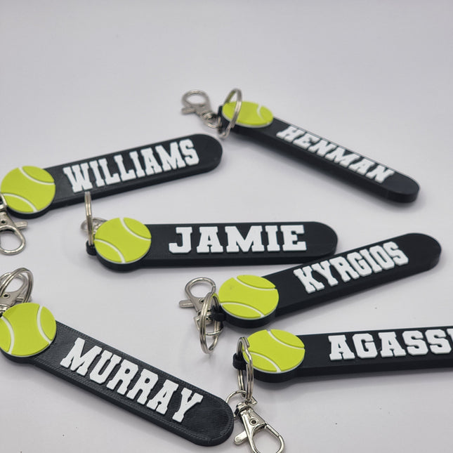 Personalised Tennis Keychain 