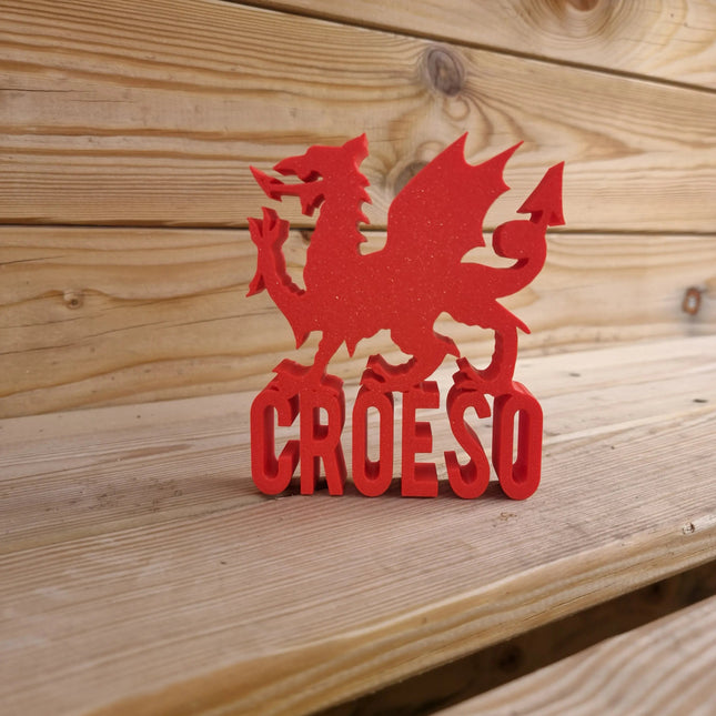Wales Croeso Personalised Name Display Stand 